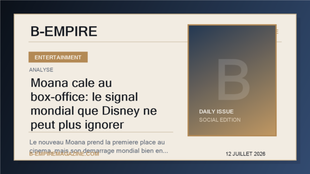 Moana cale au box-office: le signal mondial que Disney ne peut plus ignorer