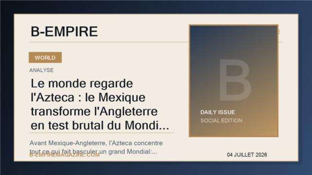 Le monde regarde l'Azteca : le Mexique transforme l'Angleterre en test brutal du Mondial 2026