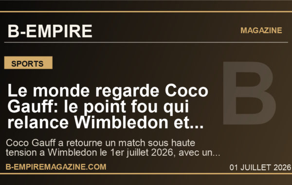 Le monde regarde Coco Gauff: le point fou qui relance Wimbledon et installe une vraie favorite