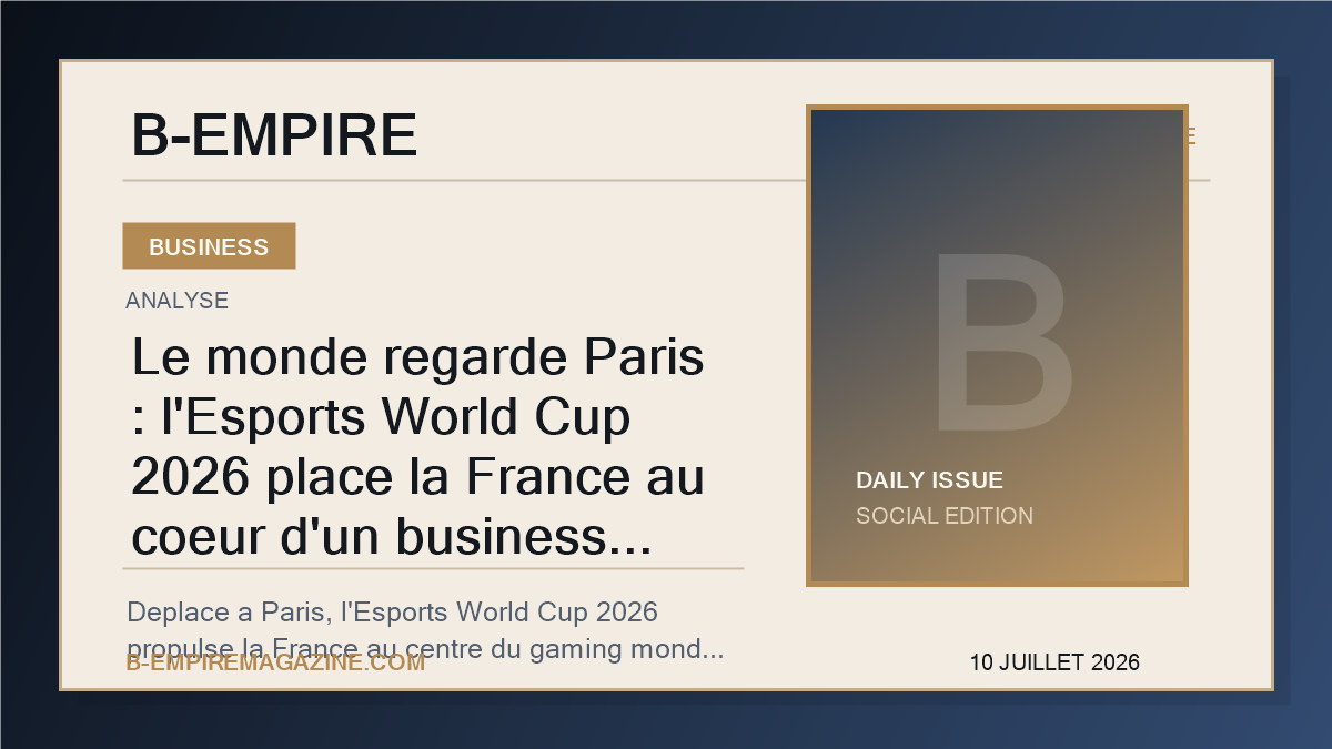 Le monde regarde Paris : l'Esports World Cup 2026 place la France au coeur d'un business mondial sous tension