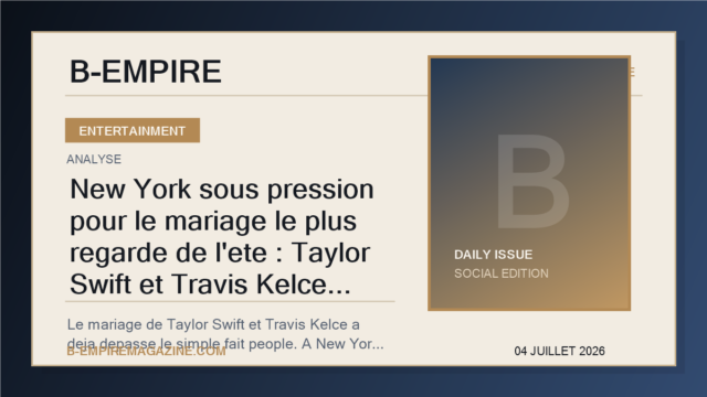 New York sous pression pour le mariage le plus regarde de l'ete : Taylor Swift et Travis Kelce transforment deja Madison Square Garden