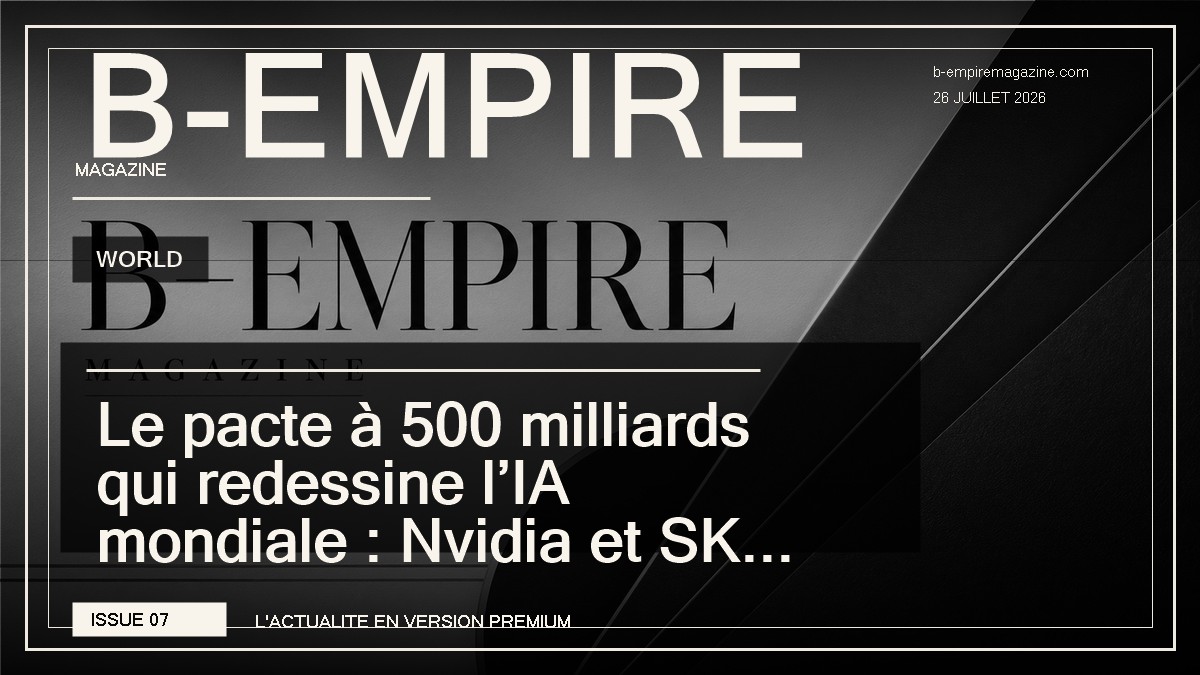 Le pacte à 500 milliards qui redessine l’IA mondiale : Nvidia et SK verrouillent le futur