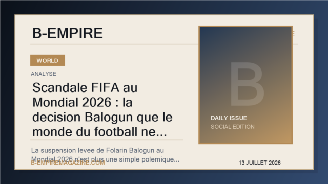 Scandale FIFA au Mondial 2026 : la decision Balogun que le monde du football ne peut plus traiter comme un simple detail
