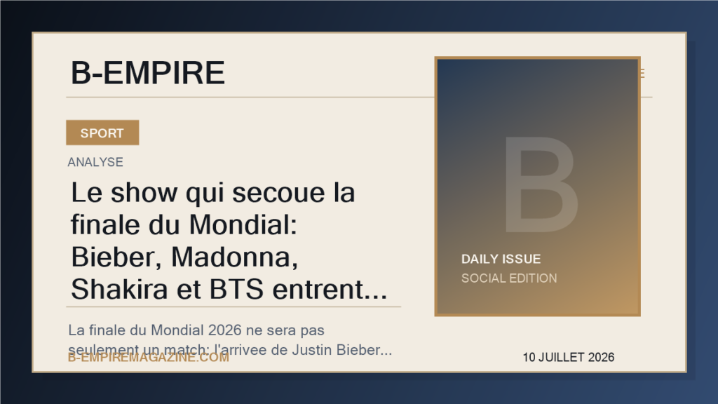 Le show qui secoue la finale du Mondial: Bieber, Madonna, Shakira et BTS entrent dans l'arene