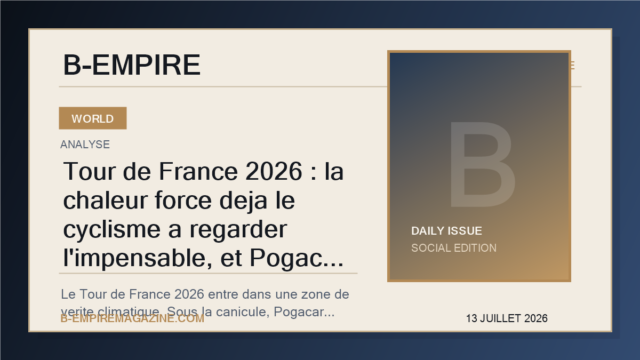 Tour de France 2026 : la chaleur force deja le cyclisme a regarder l'impensable, et Pogacar l'a dit tout haut
