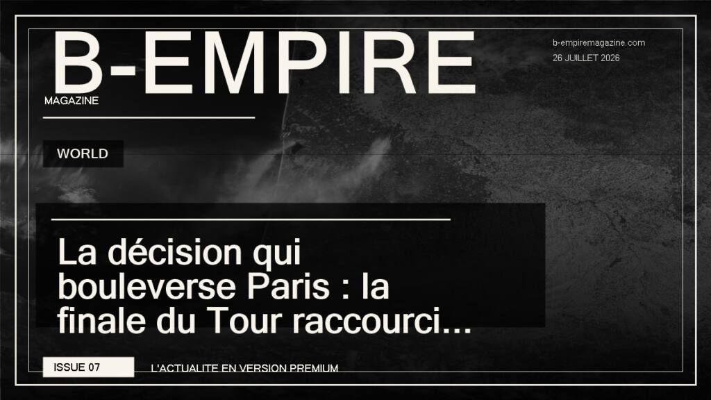 La décision qui bouleverse Paris : la finale du Tour raccourcie face aux incendies