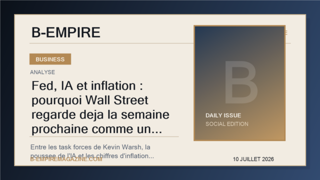 Fed, IA et inflation : pourquoi Wall Street regarde deja la semaine prochaine comme un test majeur