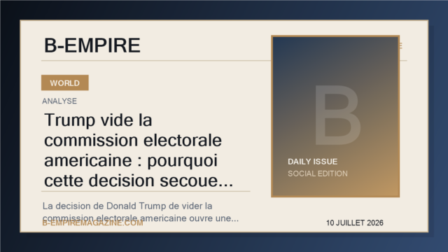 Trump vide la commission electorale americaine : pourquoi cette decision secoue deja les midterms 2026