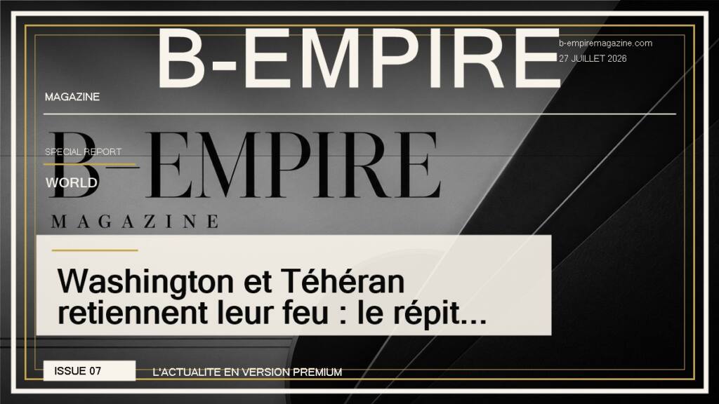 Washington et Téhéran retiennent leur feu : le répit qui fait déjà respirer le monde