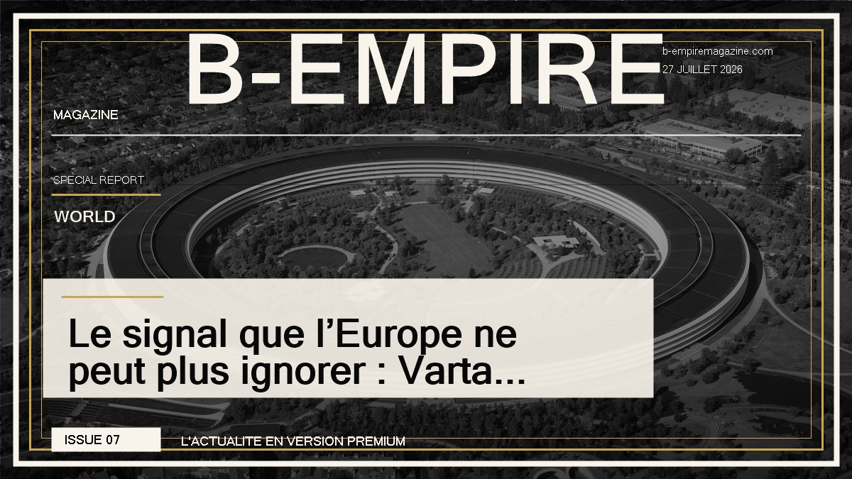 Le signal que l’Europe ne peut plus ignorer : Varta tombe après avoir perdu Apple