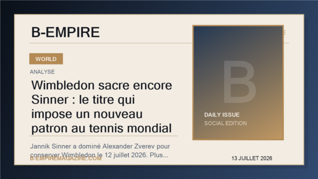 Wimbledon sacre encore Sinner : le titre qui impose un nouveau patron au tennis mondial