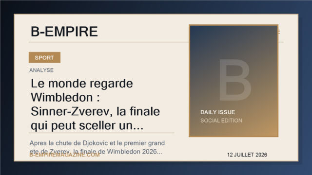 Le monde regarde Wimbledon : Sinner-Zverev, la finale qui peut sceller un nouvel ordre du tennis mondial
