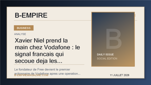 Xavier Niel prend la main chez Vodafone : le signal francais qui secoue deja les telecoms europeennes