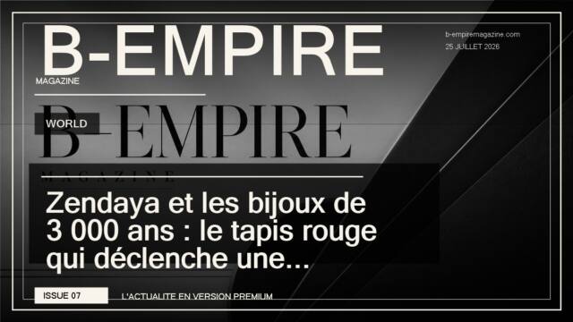 Zendaya et les bijoux de 3 000 ans : le tapis rouge qui déclenche une tempête mondiale