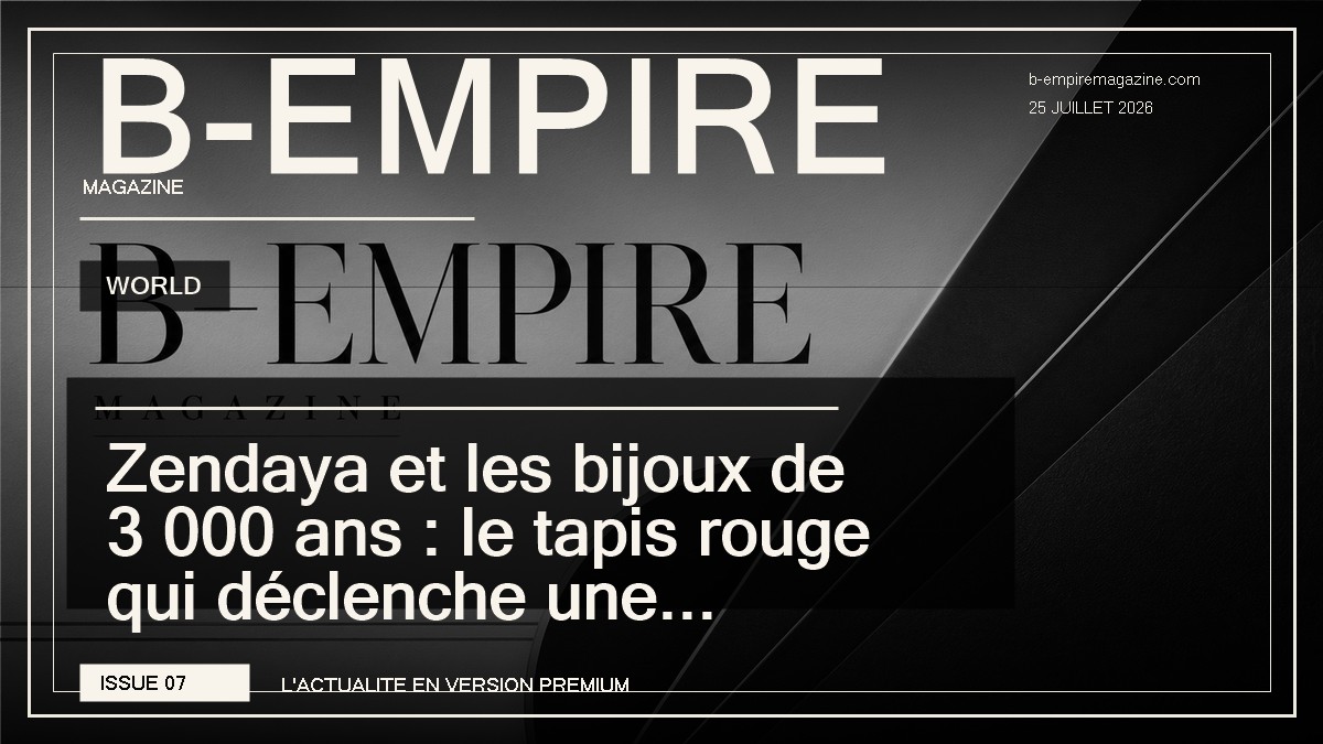 Zendaya et les bijoux de 3 000 ans : le tapis rouge qui déclenche une tempête mondiale
