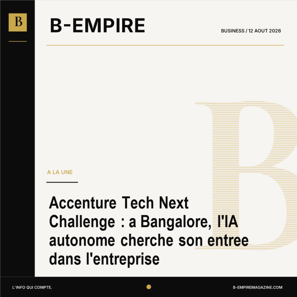 Accenture Tech Next Challenge : a Bangalore, l'IA autonome cherche son entree dans l'entreprise