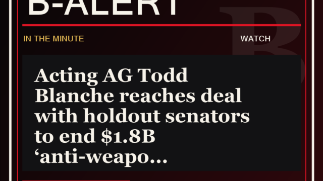 Acting AG Todd Blanche reaches deal with holdout senators to end $1.8B ‘anti-weapo - B-Alert