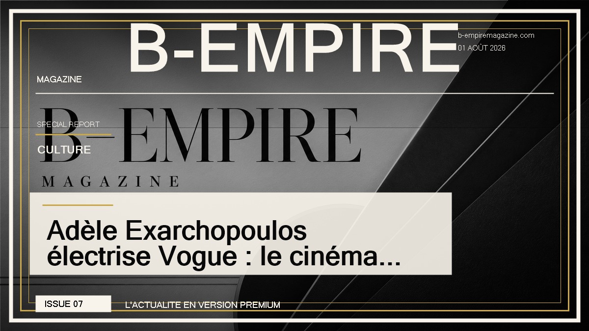 Adèle Exarchopoulos électrise Vogue : le cinéma français tient son nouveau visage mondial