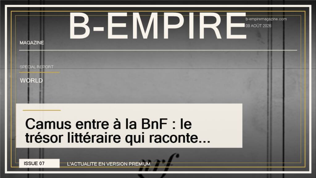 Camus entre à la BnF : le trésor littéraire qui raconte un homme