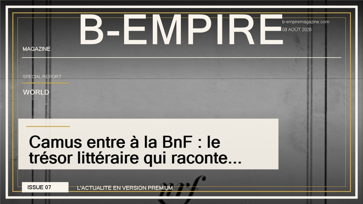 Camus entre à la BnF : le trésor littéraire qui raconte un homme