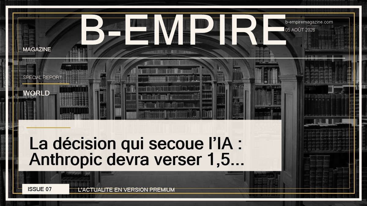 La décision qui secoue l’IA : Anthropic devra verser 1,5 milliard de dollars aux auteurs