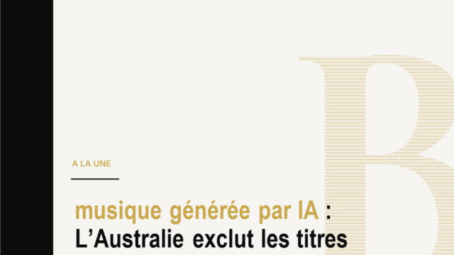 musique générée par IA : L’Australie exclut les titres entièrement générés par IA des