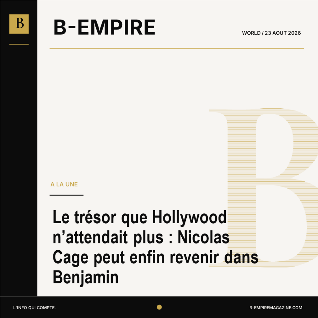 Le trésor que Hollywood n’attendait plus : Nicolas Cage peut enfin revenir dans Benjamin