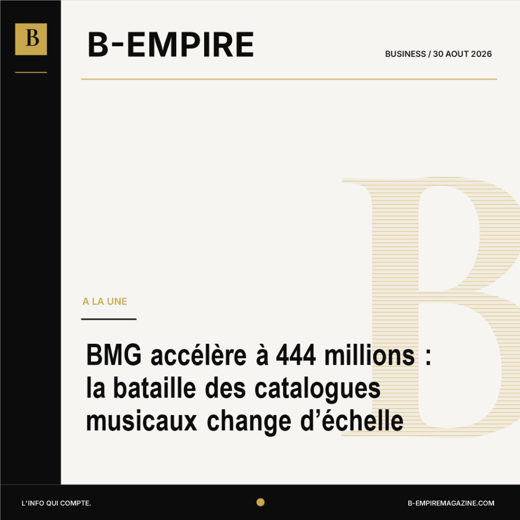 BMG accélère à 444 millions : la bataille des catalogues musicaux change d’échelle