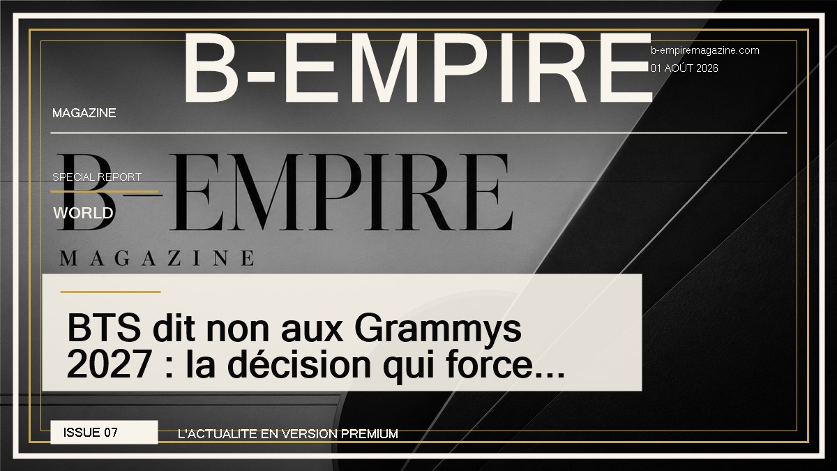 BTS dit non aux Grammys 2027 : la décision qui force la pop mondiale à choisir son camp