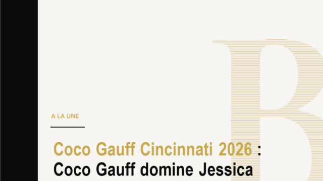 Coco Gauff Cincinnati 2026 : Coco Gauff domine Jessica Pegula à Cincinnati et décroche un