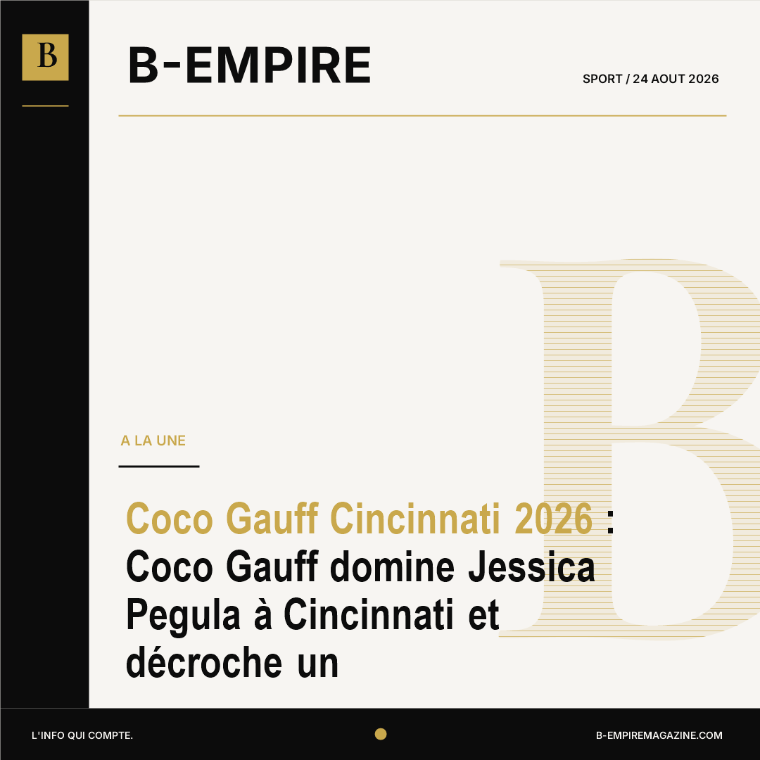 Coco Gauff Cincinnati 2026 : Coco Gauff domine Jessica Pegula à Cincinnati et décroche un