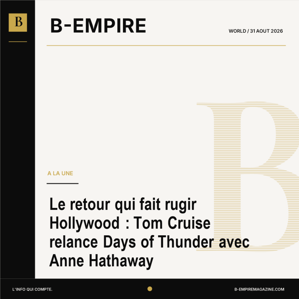 Le retour qui fait rugir Hollywood : Tom Cruise relance Days of Thunder avec Anne Hathaway