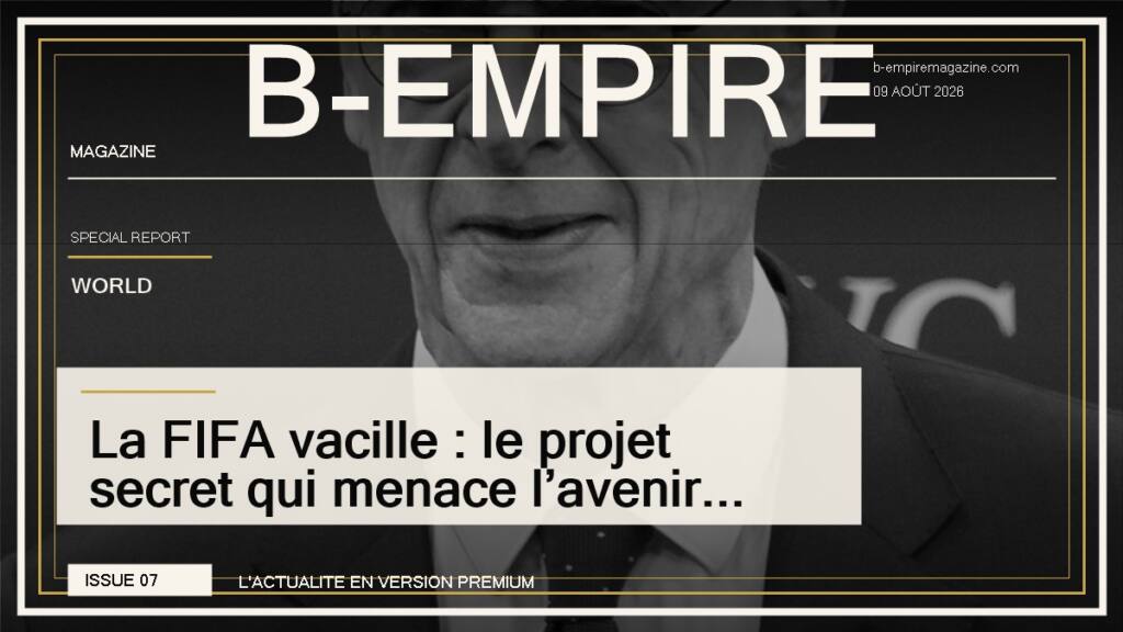 La FIFA vacille : le projet secret qui menace l’avenir d’Infantino