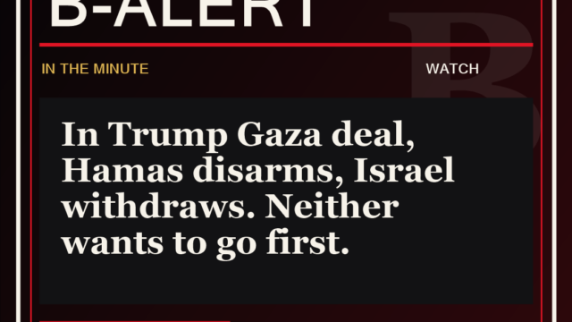 In Trump Gaza deal, Hamas disarms, Israel withdraws. Neither wants to go first. - B-Alert