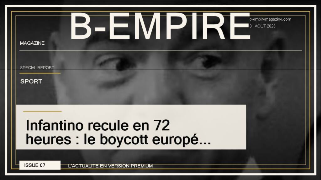 Infantino recule en 72 heures : le boycott européen fait plier la FIFA