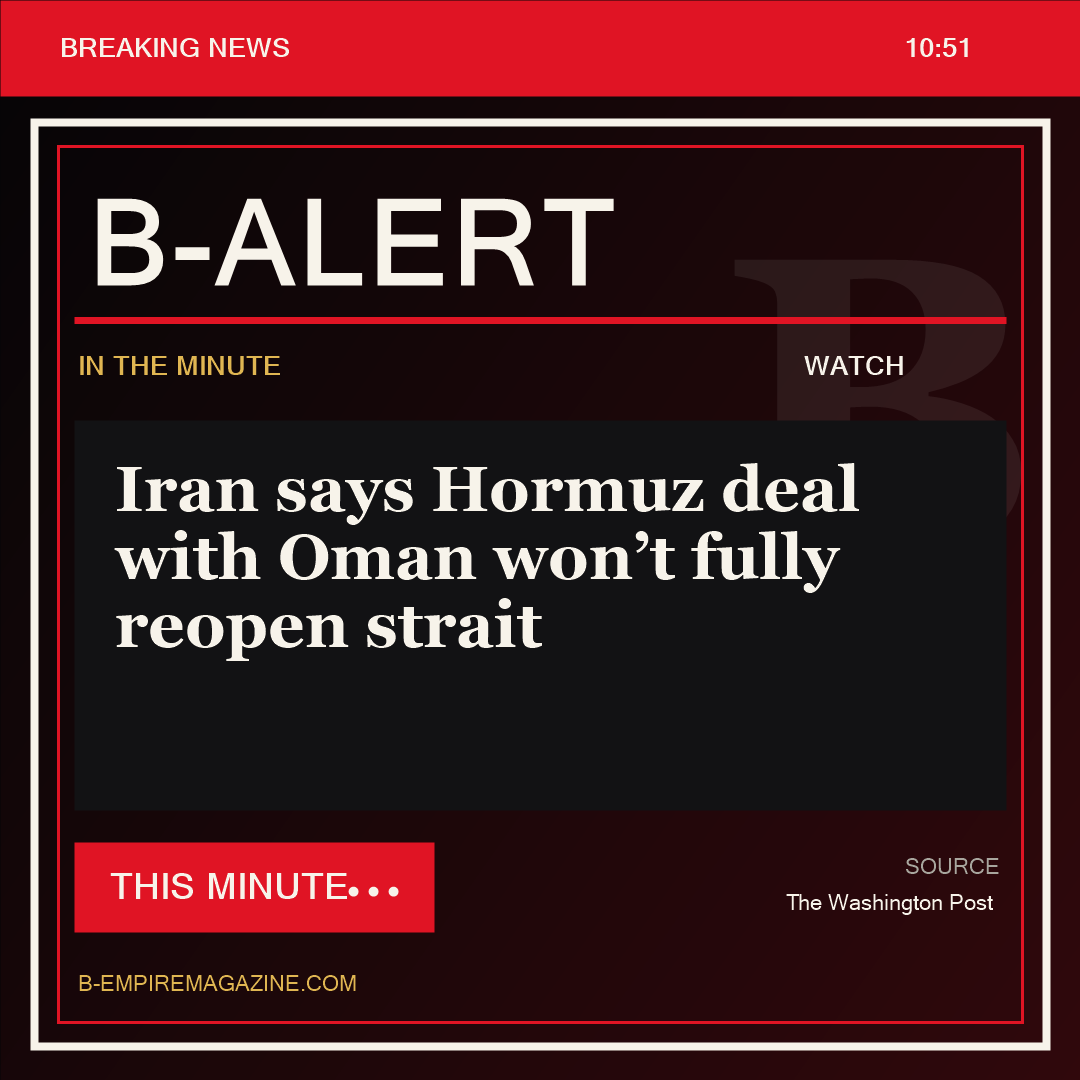 Iran says Hormuz deal with Oman won’t fully reopen strait - B-Alert