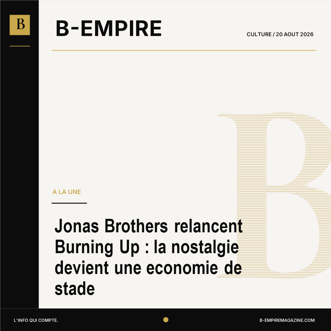 Jonas Brothers relancent Burning Up : la nostalgie devient une economie de stade
