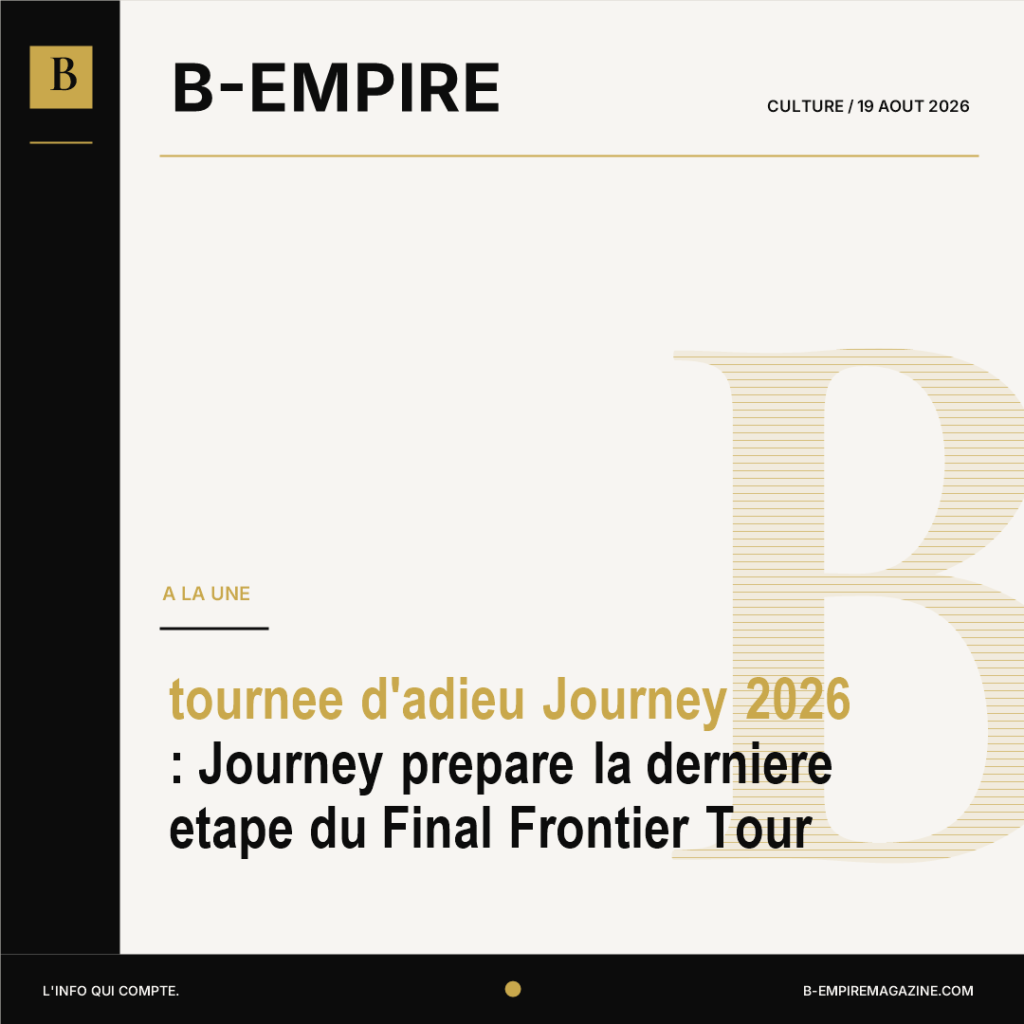 tournee d'adieu Journey 2026 : Journey prepare la derniere etape du Final Frontier Tour