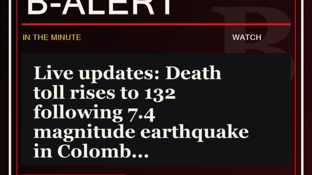 Live updates: Death toll rises to 132 following 7.4 magnitude earthquake in Colomb - B-Alert