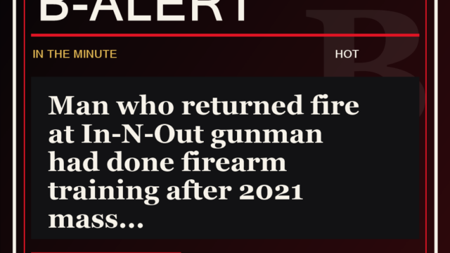 Man who returned fire at In-N-Out gunman had done firearm training after 2021 mass - B-Alert