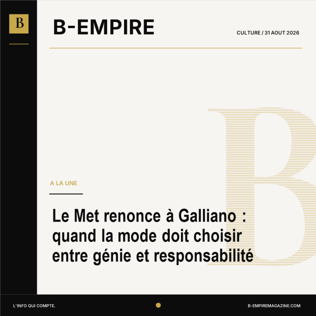 Le Met renonce à Galliano : quand la mode doit choisir entre génie et responsabilité