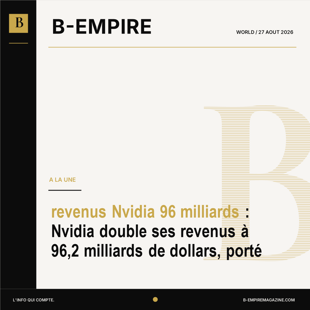 revenus Nvidia 96 milliards : Nvidia double ses revenus à 96,2 milliards de dollars, porté