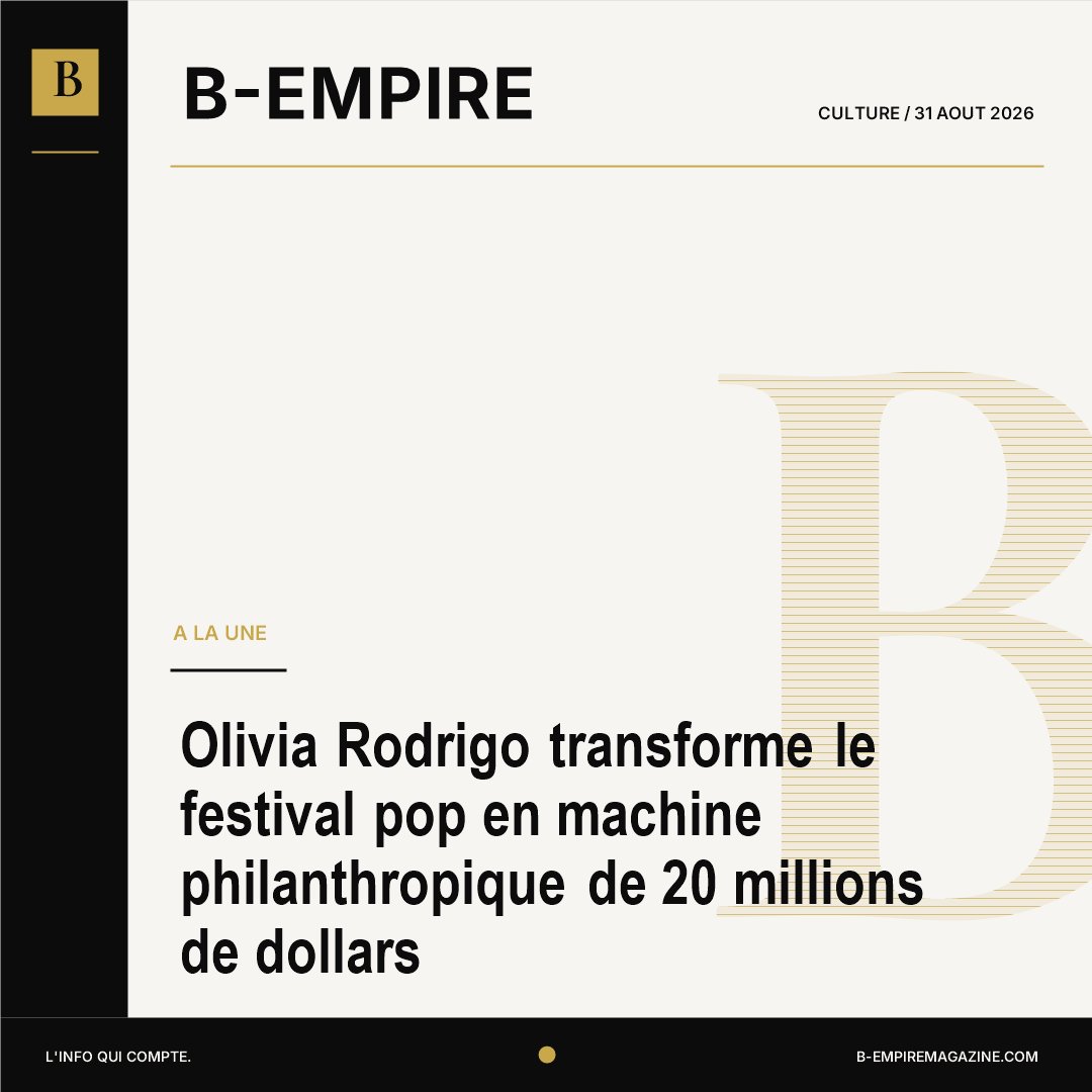 Olivia Rodrigo transforme le festival pop en machine philanthropique de 20 millions de dollars