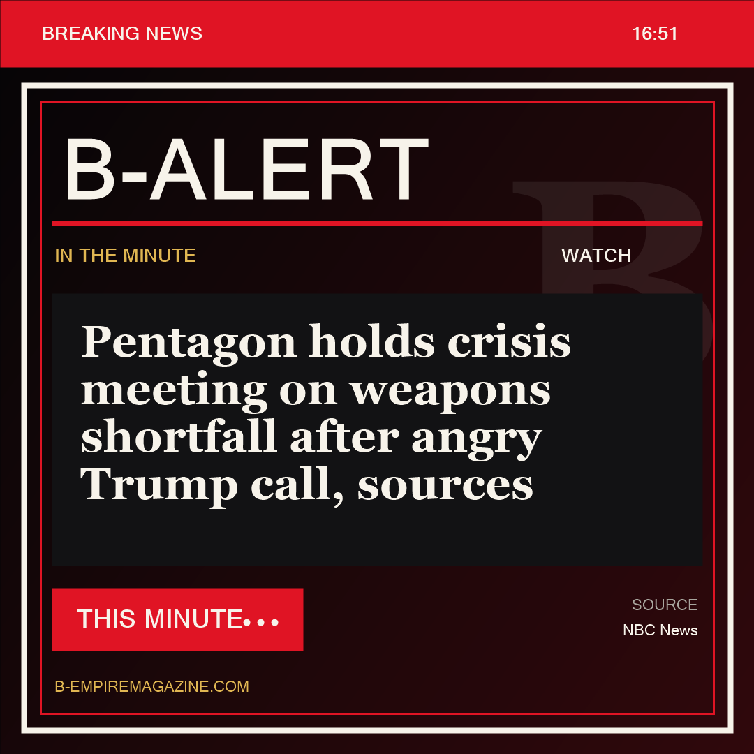 Pentagon holds crisis meeting on weapons shortfall after angry Trump call, sources - B-Alert