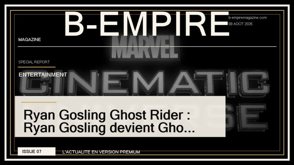 Ryan Gosling Ghost Rider : Ryan Gosling devient Ghost Rider et David Jonsson reprend l’héritage