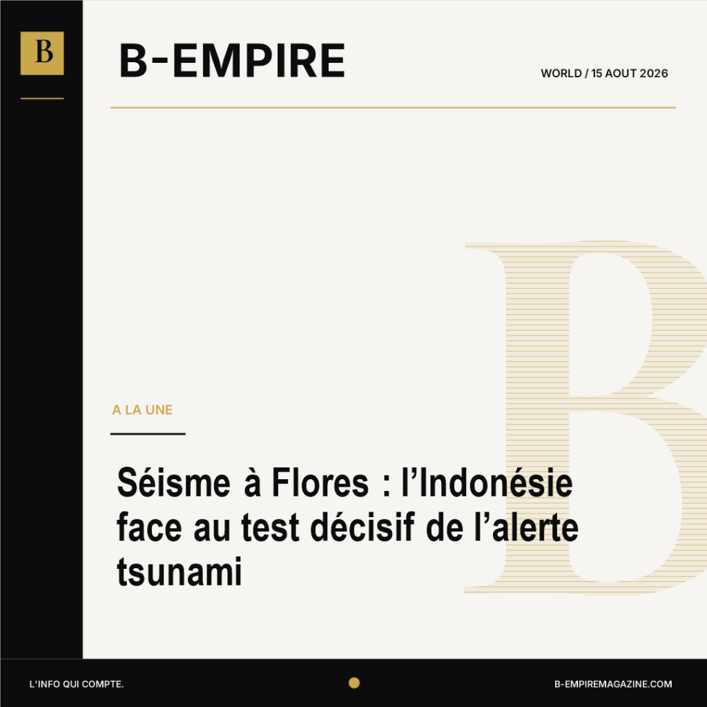 Séisme à Flores : l’Indonésie face au test décisif de l’alerte tsunami