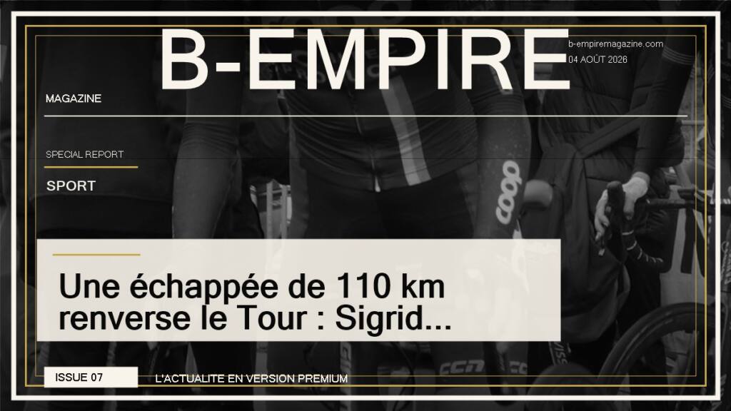 Une échappée de 110 km renverse le Tour : Sigrid Haugset s'empare du maillot jaune