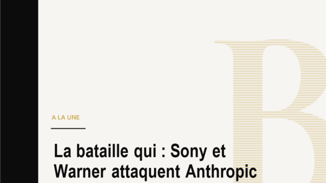 La bataille qui : Sony et Warner attaquent Anthropic sur la musique de l’IA