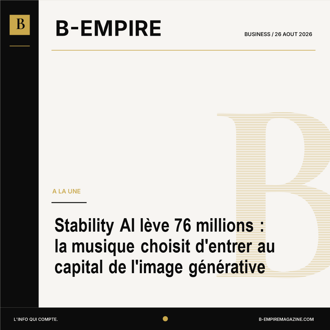 Stability AI lève 76 millions : la musique choisit d'entrer au capital de l'image générative