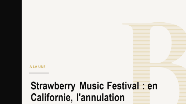Strawberry Music Festival : en Californie, l'annulation d'automne devient une lecon de